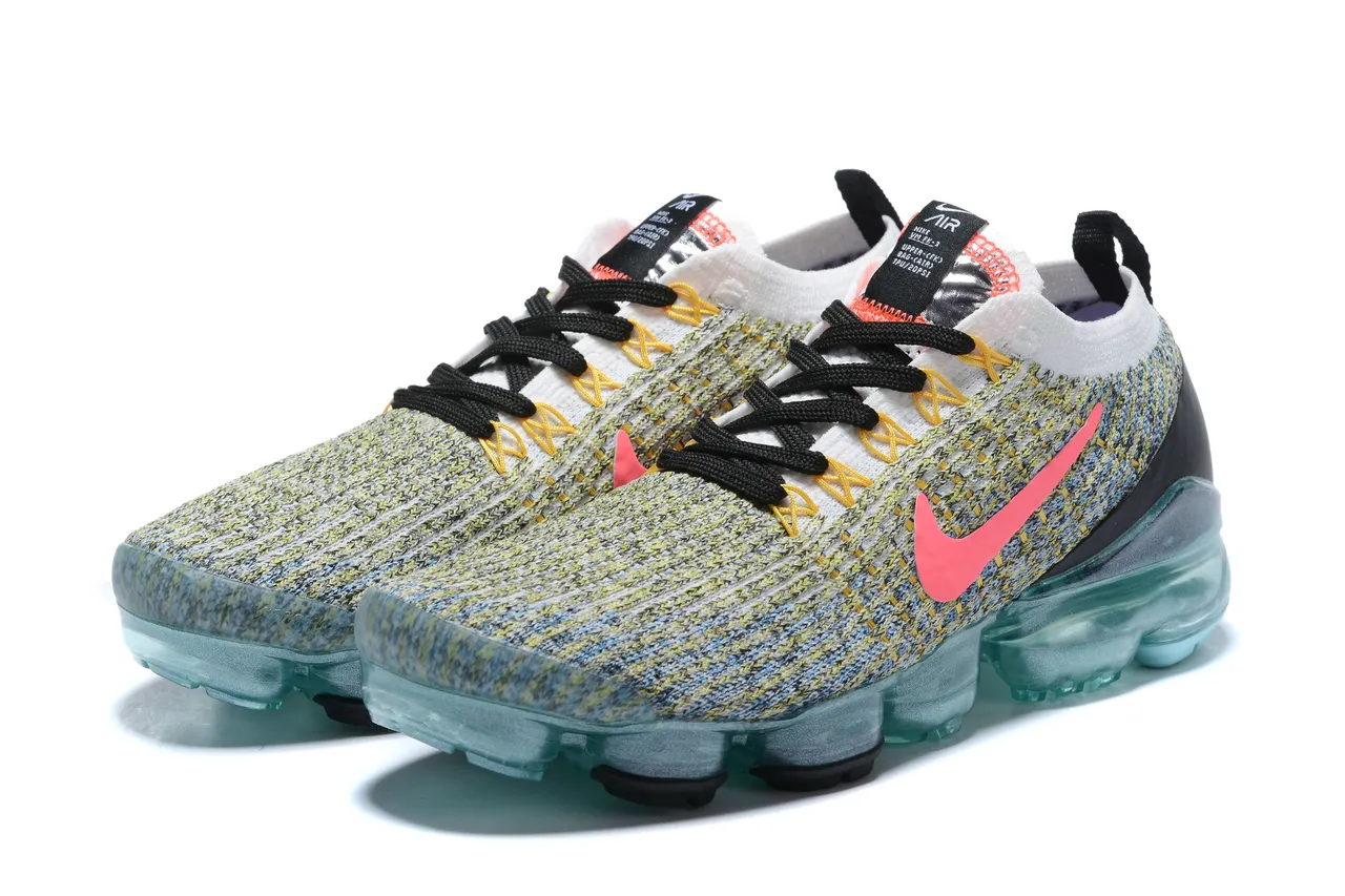 Nike Air VaporMax Flyknit Multicolor Knit Lifestyle Sneakers 3