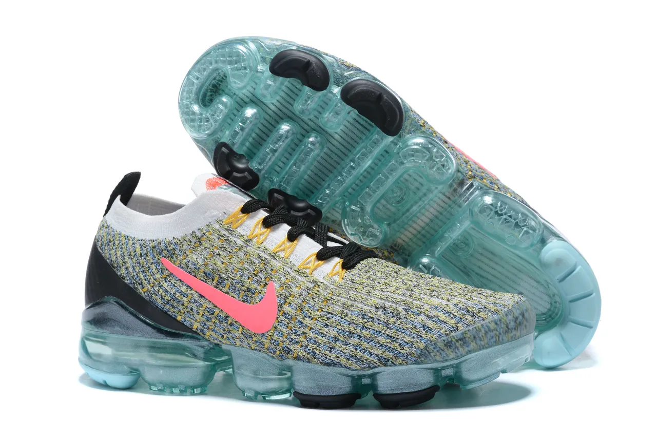 Nike Air VaporMax Flyknit Multicolor Knit Lifestyle Sneakers 7