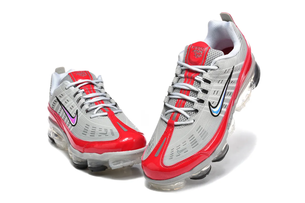 Nike Air VaporMax Plus Gray Red Translucent Lifestyle Sneakers 3