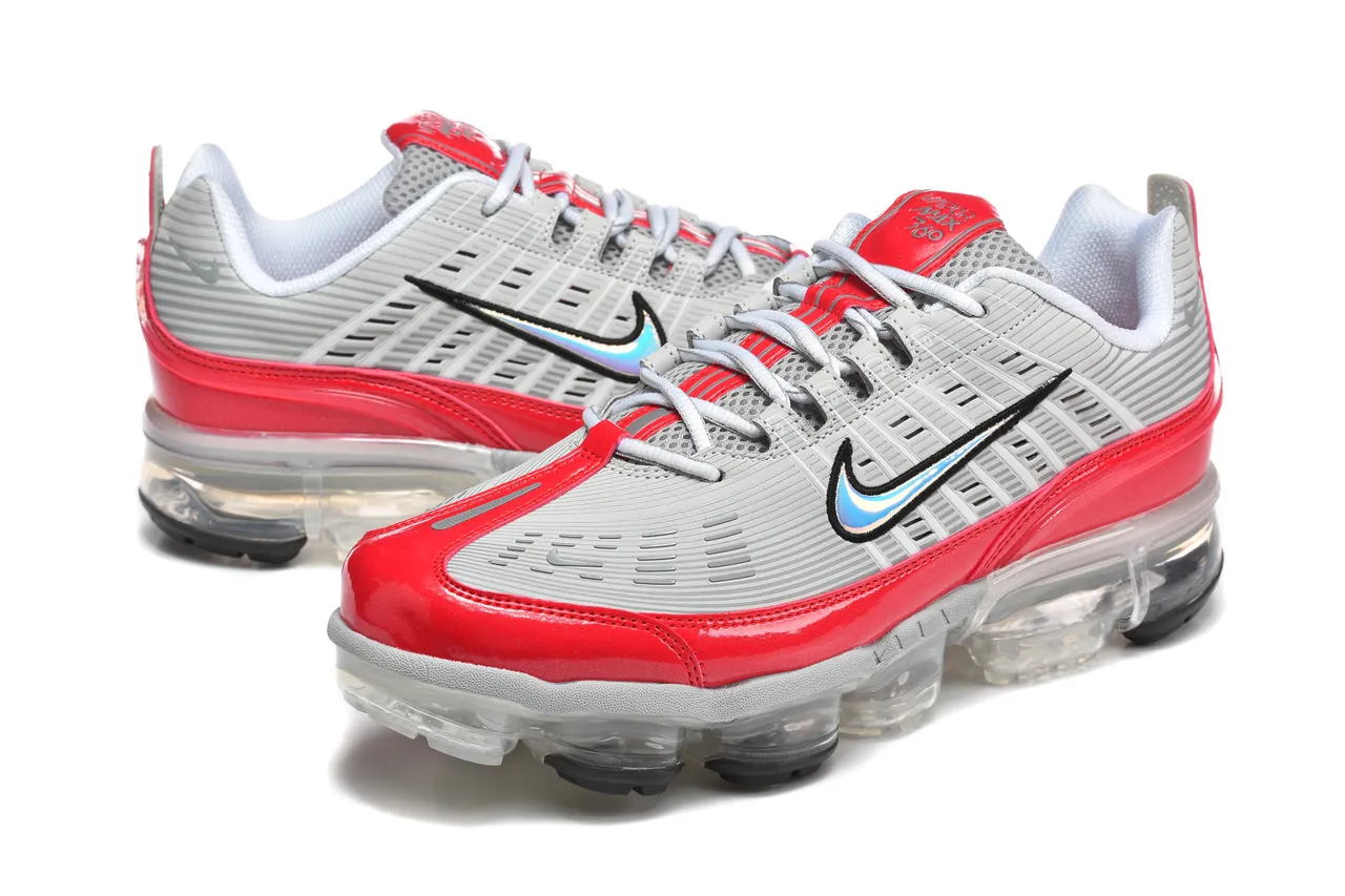Nike Air VaporMax Plus Gray Red Translucent Lifestyle Sneakers 4