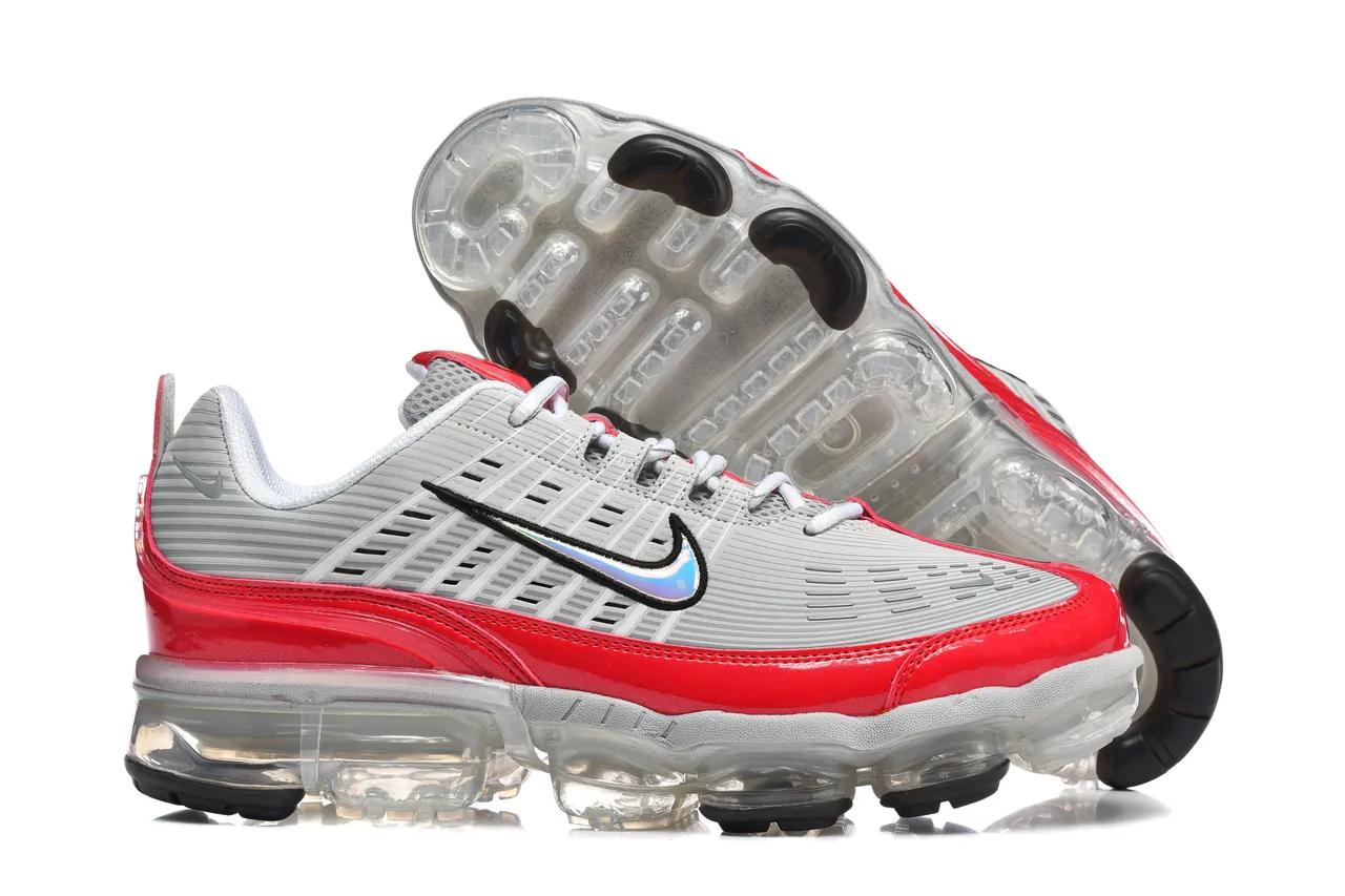 Nike Air VaporMax Plus Gray Red Translucent Lifestyle Sneakers 5