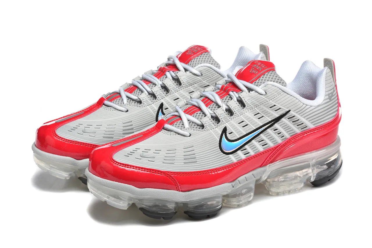 Nike Air VaporMax Plus Gray Red Translucent Lifestyle Sneakers 6