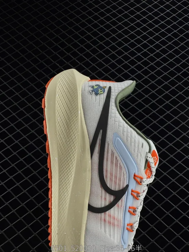 Nike Air Zoom Pegasus 39 blanco negro naranja zapatos de correr 4