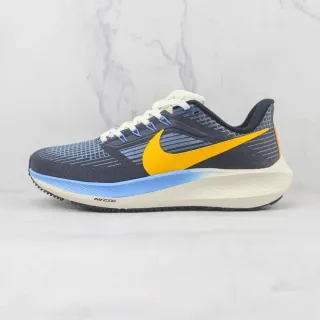Nike Air Zoom Pegasus Navy Yellow, partie supérieure en tricot engineered, semelle de mousse en couches, chaussures de course