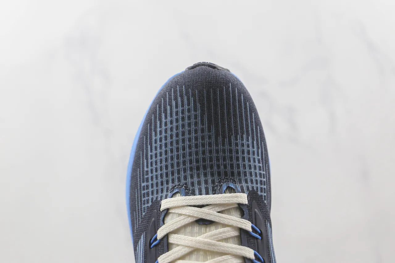 Nike Air Zoom Pegasus Navy Yellow Engineered Knit Upper Layered Foam Midsole Running Shoes 6