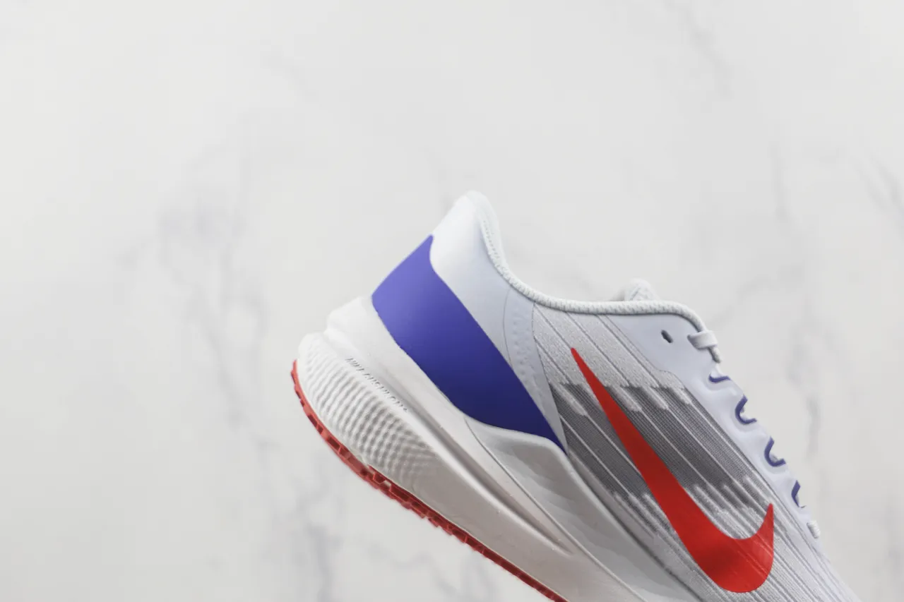 Nike Air Zoom Pegasus White Red Blue Running Shoes 5