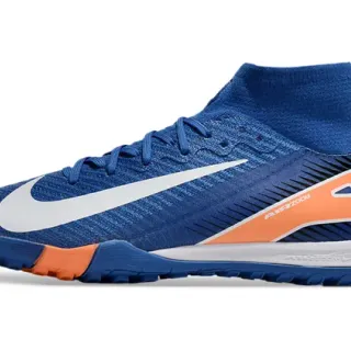 Nike Air Zoom रॉयल ब्लू और ऑरेंज टर्फ सोकर जूते
