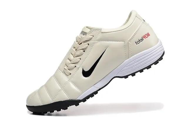 Nike Beige Noir Chaussures de Football Matelassées en Synthétique et Semelle Basse pour Turf 5