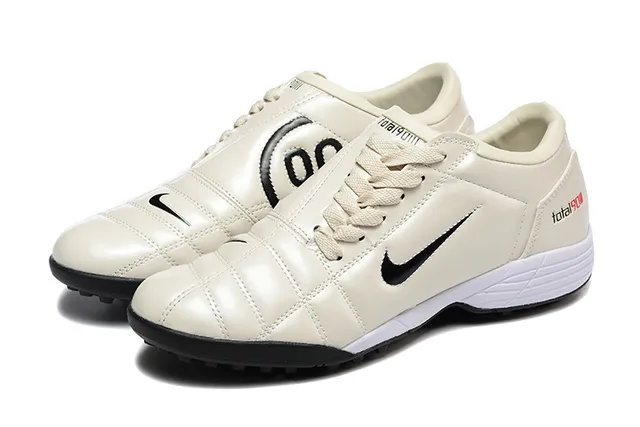 Nike Beige Noir Chaussures de Football Matelassées en Synthétique et Semelle Basse pour Turf 8