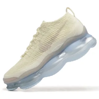 Nike Beige Transparent Knit Upper Full-Length Visible Air Unit Lifestyle Sneakers