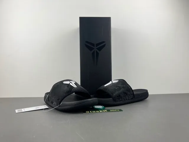 Nike Benassi JDI Kobe Snake-Print Black Slippers 10