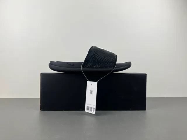 Nike Benassi JDI Kobe Snake-Print Black Slippers 12