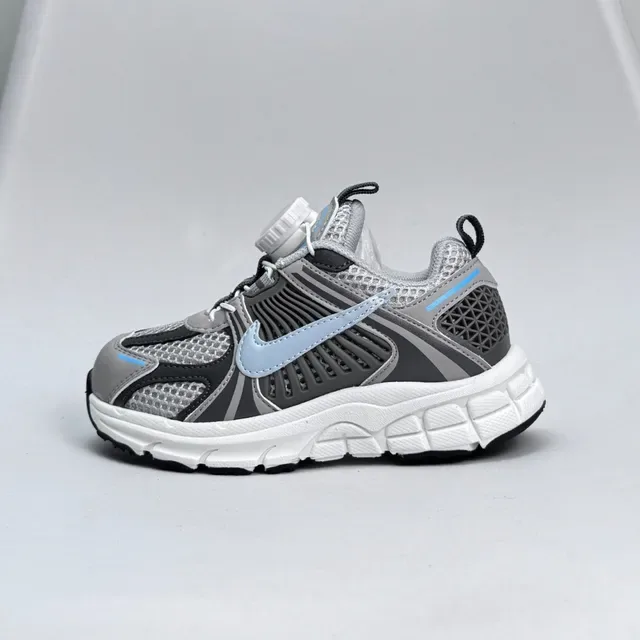 Nike Black Blue Layered Synthetic Cage Sculpted Wavy Midsole Lifestyle Sneakers 4