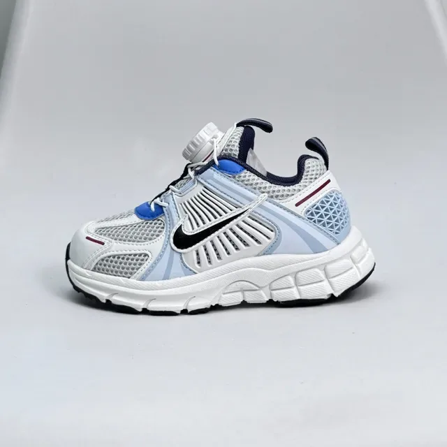 Nike Black Blue Layered Synthetic Cage Sculpted Wavy Midsole Lifestyle Sneakers 5