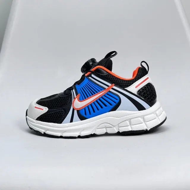 Nike Black Blue Layered Synthetic Cage Sculpted Wavy Midsole Lifestyle Sneakers 7