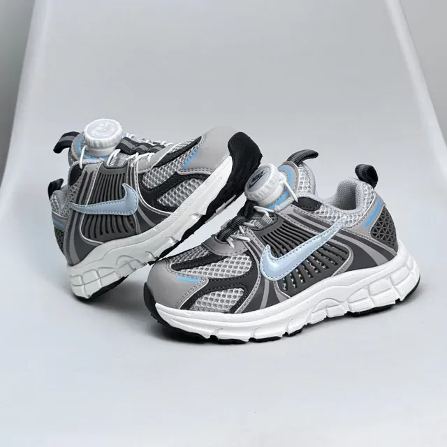 Nike Black Blue Layered Synthetic Cage Sculpted Wavy Midsole Lifestyle Sneakers 8