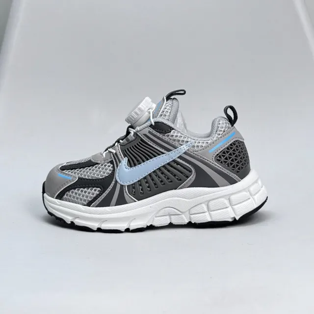 Nike Black Blue Layered Synthetic Cage Sculpted Wavy Midsole Lifestyle Sneakers 9