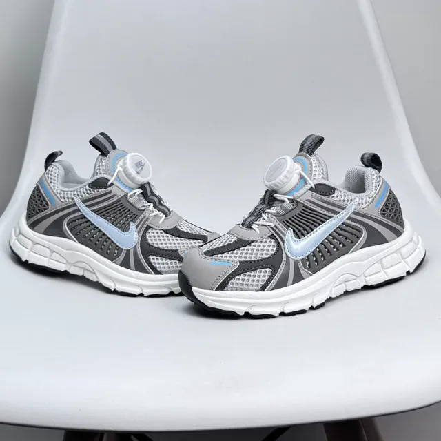 Nike Black Blue Layered Synthetic Cage Sculpted Wavy Midsole Lifestyle Sneakers 12