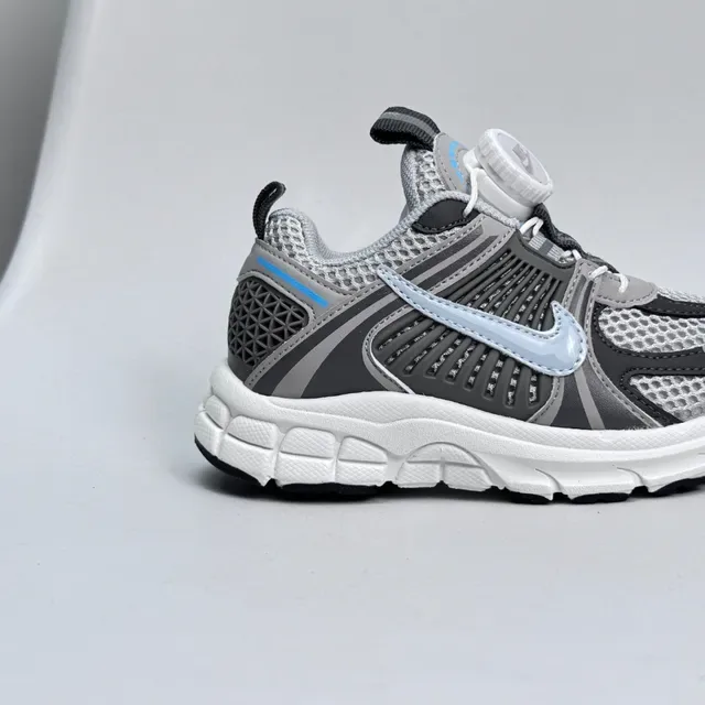 Nike Black Blue Layered Synthetic Cage Sculpted Wavy Midsole Lifestyle Sneakers 15