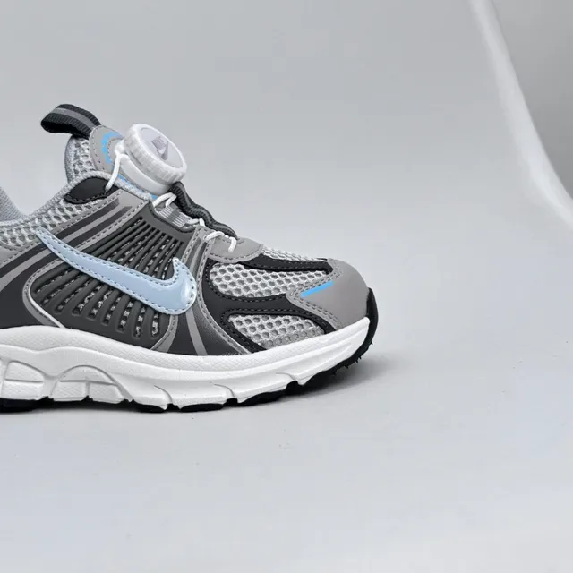 Nike Black Blue Layered Synthetic Cage Sculpted Wavy Midsole Lifestyle Sneakers 16