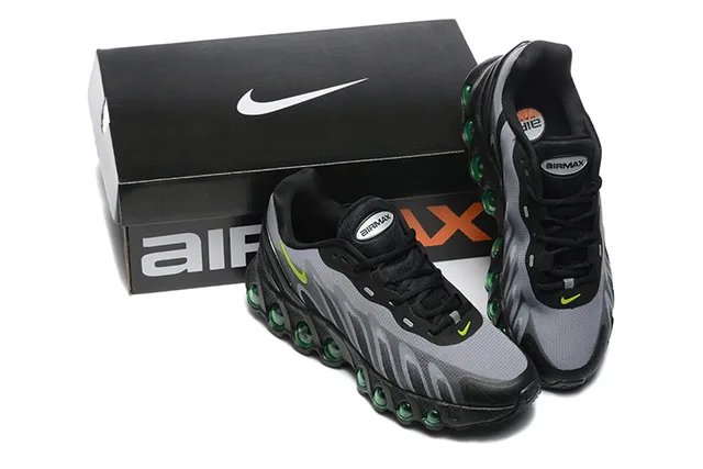 Nike Black Gray Lime Green Spherical Cushion Running Shoes 2