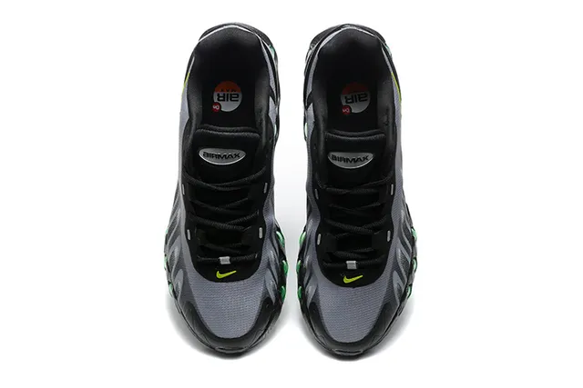 Nike Black Gray Lime Green Spherical Cushion Running Shoes 3
