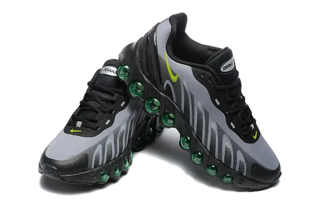 Nike Black Gray Lime Green Spherical Cushion Running Shoes 4