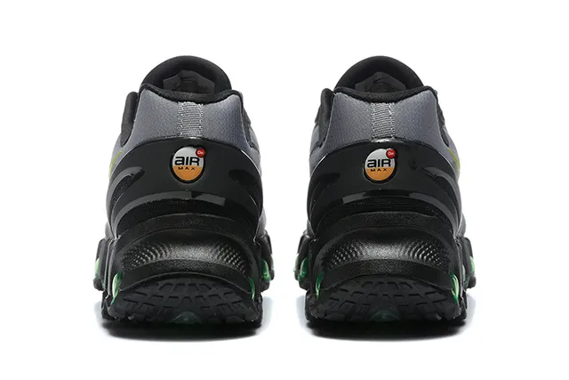 Nike Black Gray Lime Green Spherical Cushion Running Shoes 5
