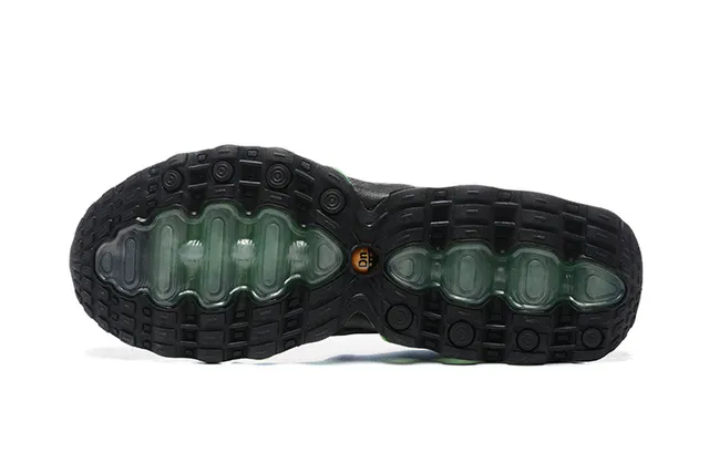Nike Black Gray Lime Green Spherical Cushion Running Shoes 6
