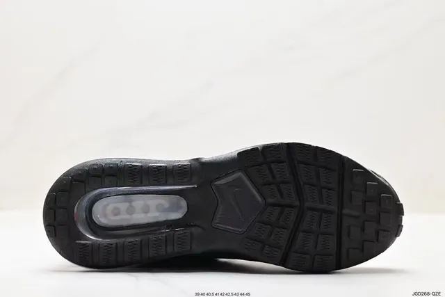 Nike Black Gray Monochromatic Mesh And Synthetic Overlay Upper Lifestyle Sneakers 2