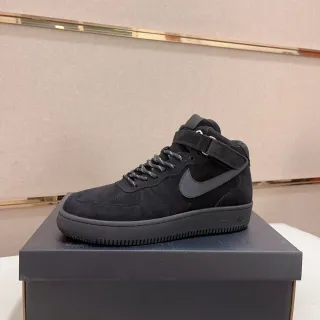 Nike Black High-Top Suede Upper Lifestyle Sneakers