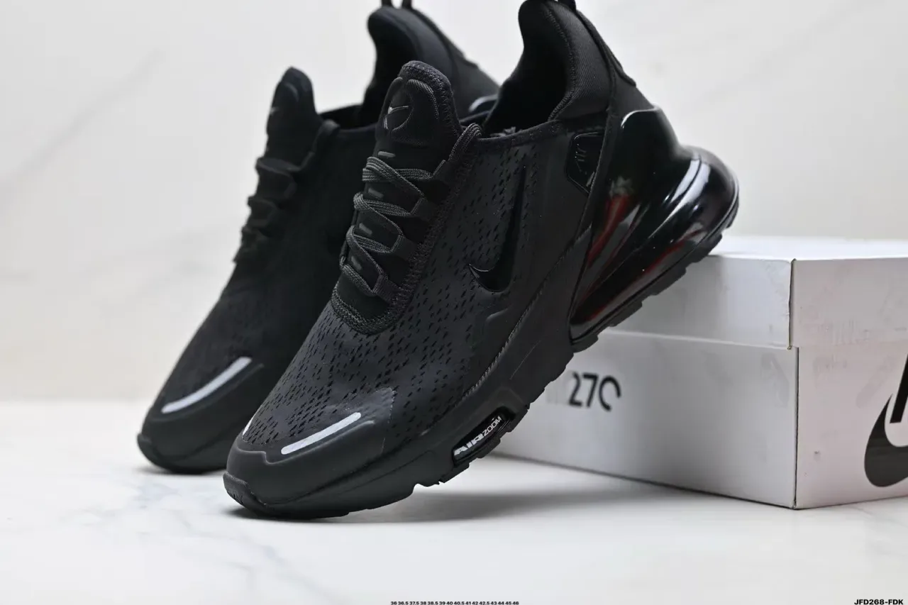 Nike Black Silver Perforated Engineered Mesh Upper Full-Length Visible Air Zoom Unit Lifestyle Sneakers 3