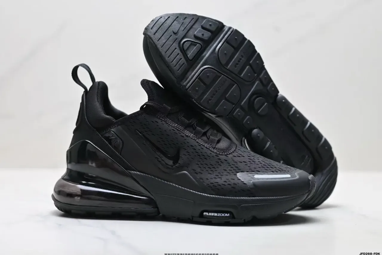 Nike Black Silver Perforated Engineered Mesh Upper Full-Length Visible Air Zoom Unit Lifestyle Sneakers 5