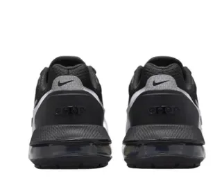 Nike Black White Mesh Upper Synthetic Cage Overlay Lifestyle Sneakers 4
