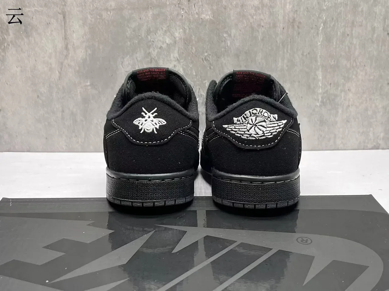 Nike Black White Suede Upper Contrast Stitching Lifestyle Sneakers 6