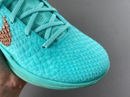 Nike Blue Brown Knit Upper Integrated Lacing Basketball Shoes 2