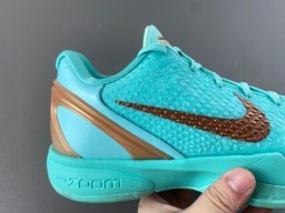 Nike Blue Brown Knit Upper Integrated Lacing Basketball Shoes 3