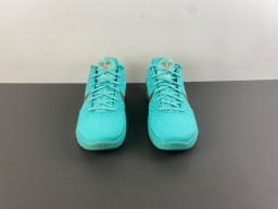 Nike Blue Brown Knit Upper Integrated Lacing Basketball Shoes 12