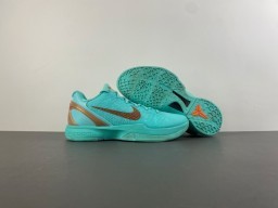 Nike Blue Brown Knit Upper Integrated Lacing Basketball Shoes 13