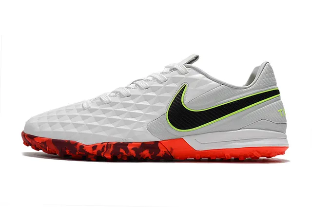 Nike Chaussures de soccer turf avec panneau de maillage perforé supérieur matelassé diamant bleu vert 21