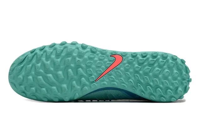 Nike Chaussures de football turf bleu orange upper en maille semelle à studs 6