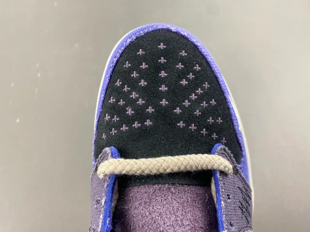 Nike Blue Purple Patchwork Canvas Embroidered Skull Detail Lifestyle Sneakers 5