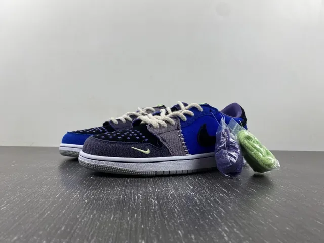 Nike Blue Purple Patchwork Upper Stitched Detailing Lifestyle Sneakers 2
