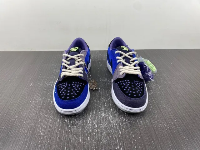 Nike Blue Purple Patchwork Upper Stitched Detailing Lifestyle Sneakers 3