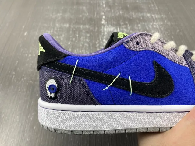 Nike Blue Purple Patchwork Upper Stitched Detailing Lifestyle Sneakers 5