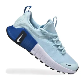 Nike Blue White Knit Upper Sculpted Grooved Midsole Lifestyle Sneakers