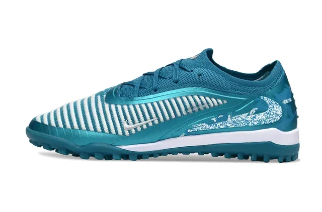Nike أحذية كرة قدم تربة منخفضة المستوى أعلى صناعي إدخال مخطط من التريكو 7