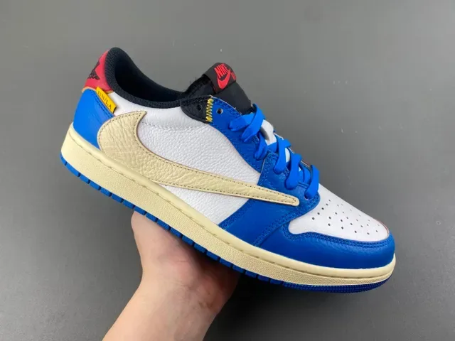 Nike Blue White Low-Top Color-Blocked Lifestyle Sneakers 1