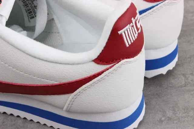 Nike Cortez White Red Blue Lifestyle Sneakers 10