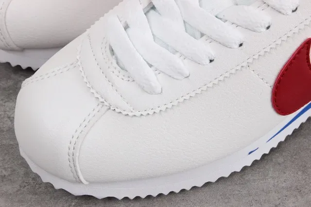 Nike Cortez White Red Blue Lifestyle Sneakers 12